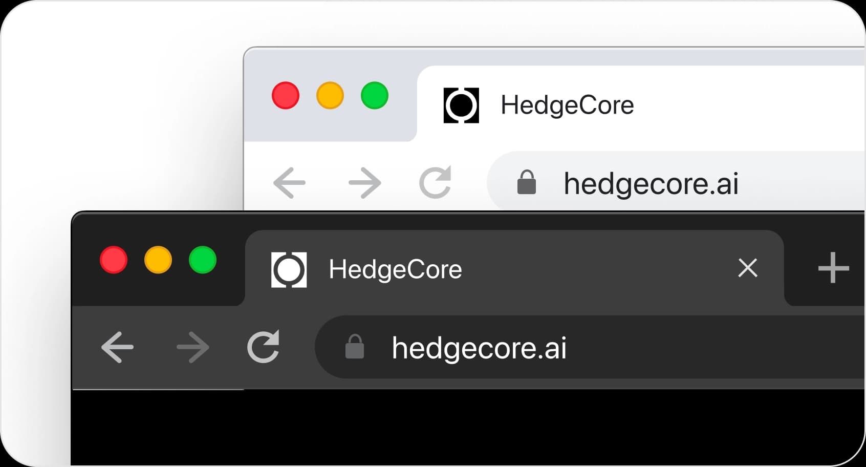 Экран регистрации на платформе HedgeCore